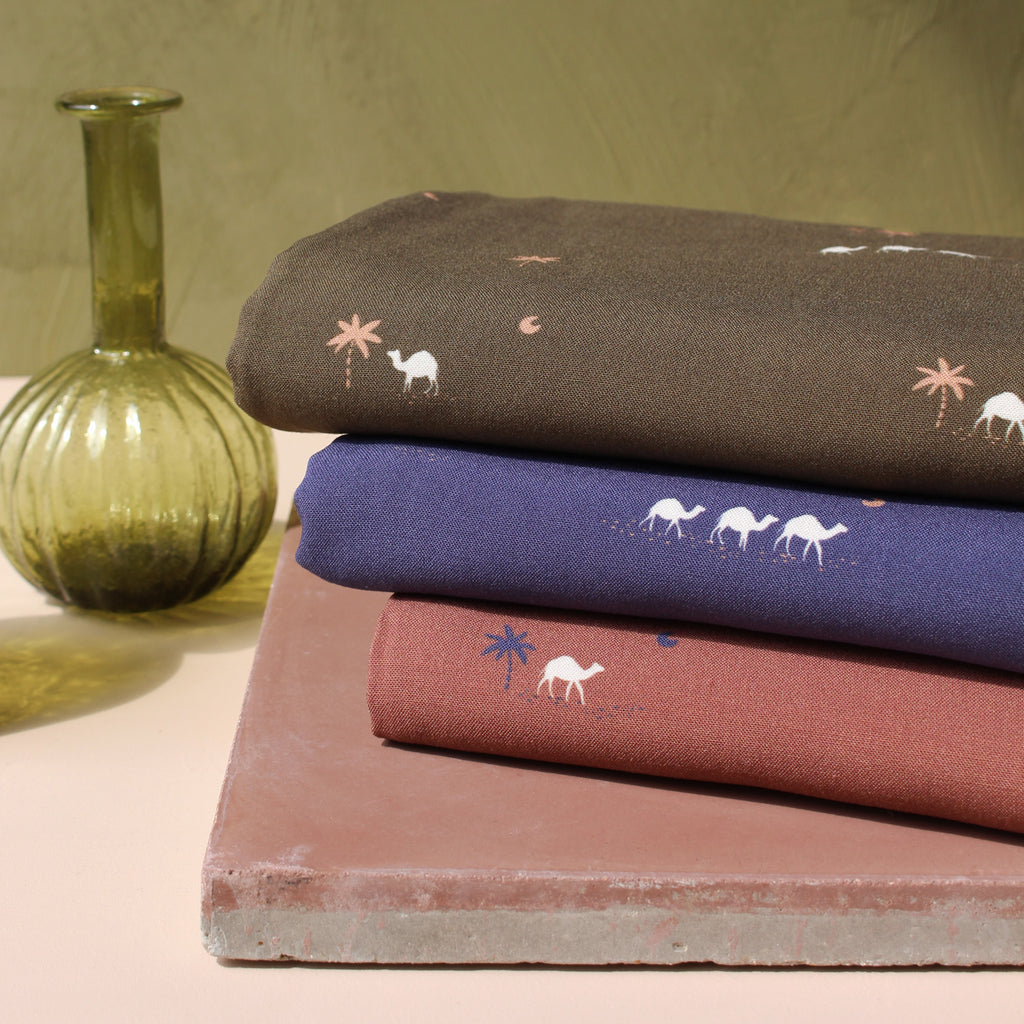 Kit de couture foulard à nouer Jardin Blanc Cassé - La Maison Naïve