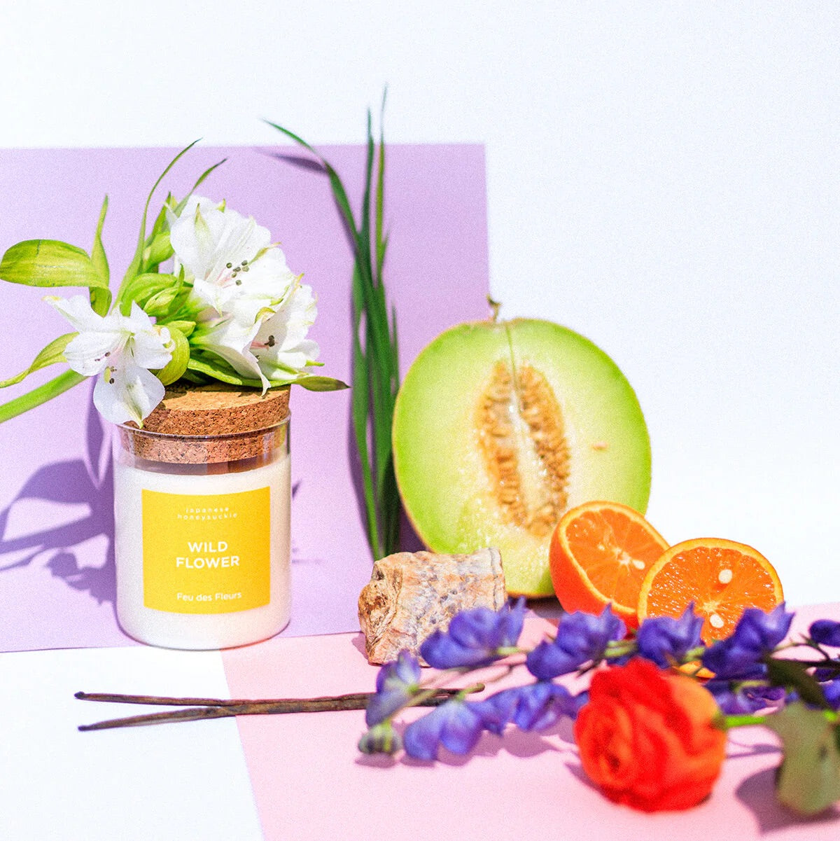 Mini Bougie Parfumée Wild Flower 50 g - Feu des Fleurs