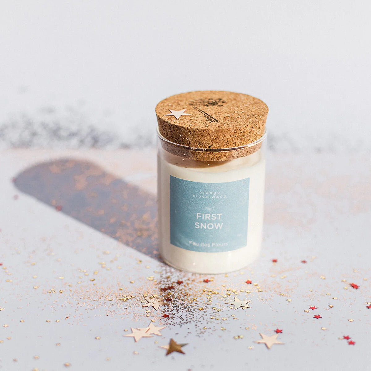 Mini Bougie Parfumée First Snow 50 g - Feu des Fleurs