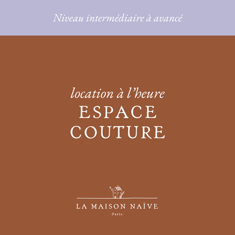 Location de l'espace atelier couture à Paris 10 à l'heure : machine et surjeteuse