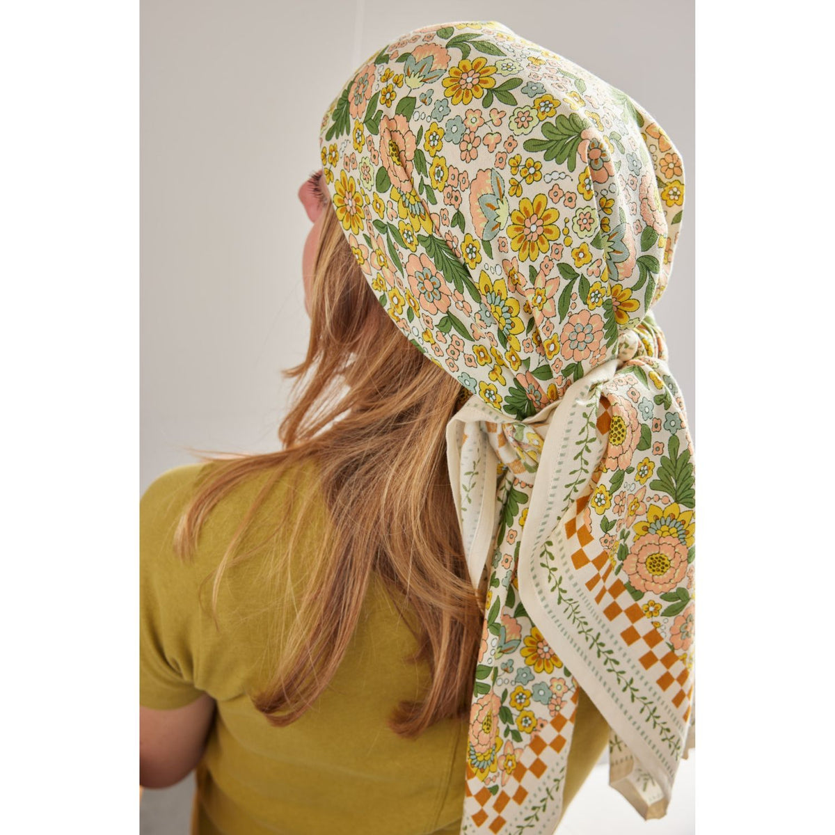 Grand Foulard Indien Amaia Rose Corail - Bonheur du Jour Paris