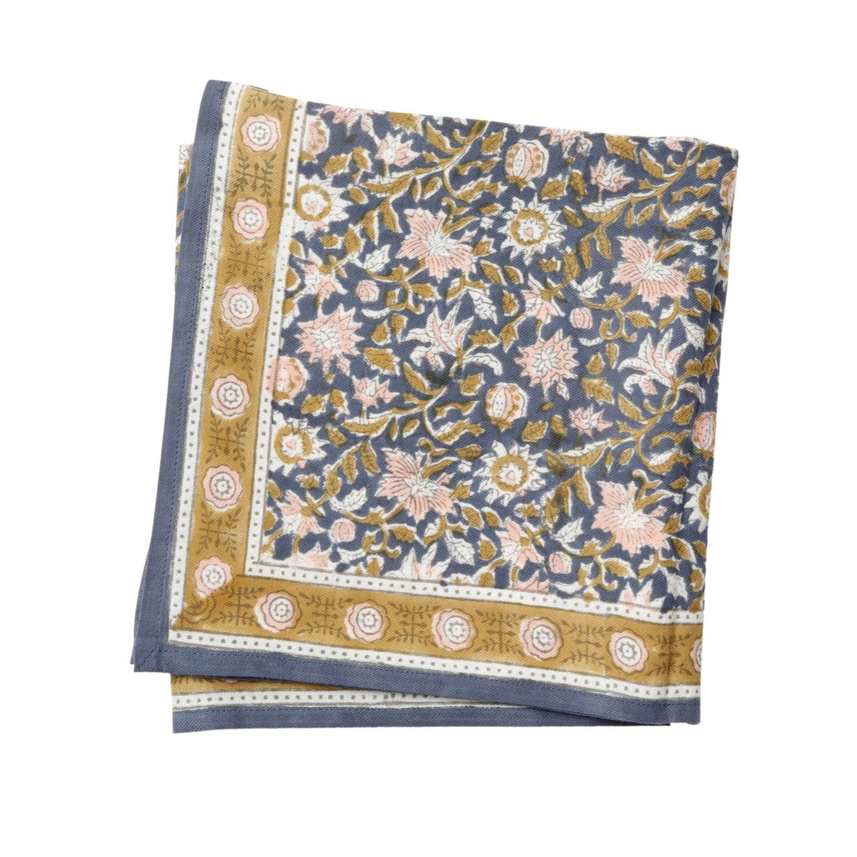 Grand Foulard Indien Azur - Bonheur du Jour Paris
