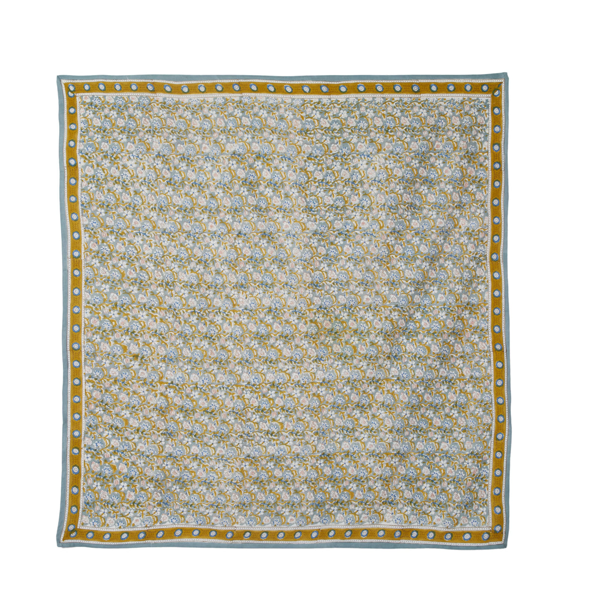 Grand Foulard Indien Absynthe Vert de Gris - Bonheur du Jour Paris
