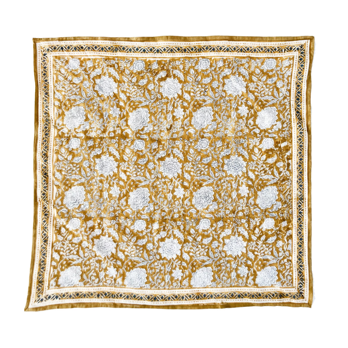 Petit Foulard Indien Tupia Absynthe - Bonheur du Jour Paris