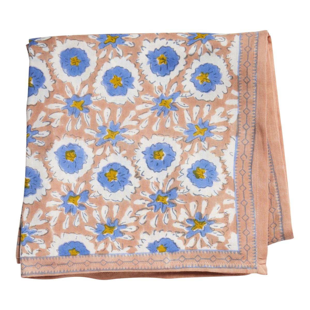 Grand Foulard Indien Margote Sienne - Bonheur du Jour Paris