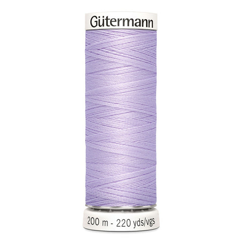 Fil Gütermann 100% polyester, 200 m couleur Mauve, numéro 442