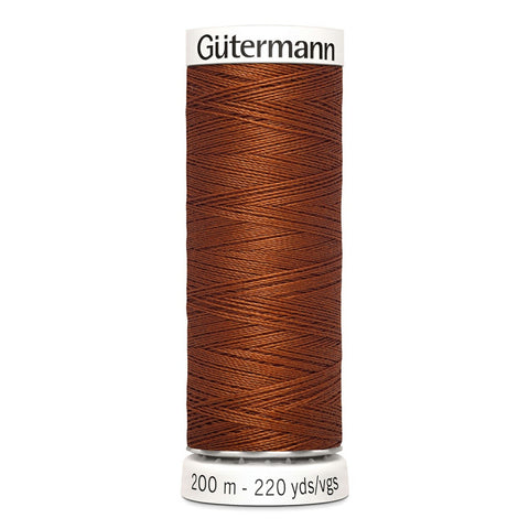 Fil Gütermann 100% polyester, 200 m couleur Cannelle, numéro 934