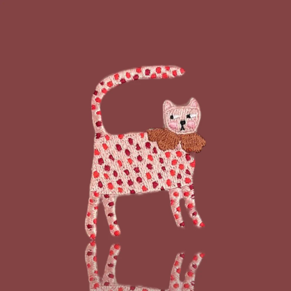 Patch thermocollant pour la couture avec motif de chat Dotty Cat - Hej Patches