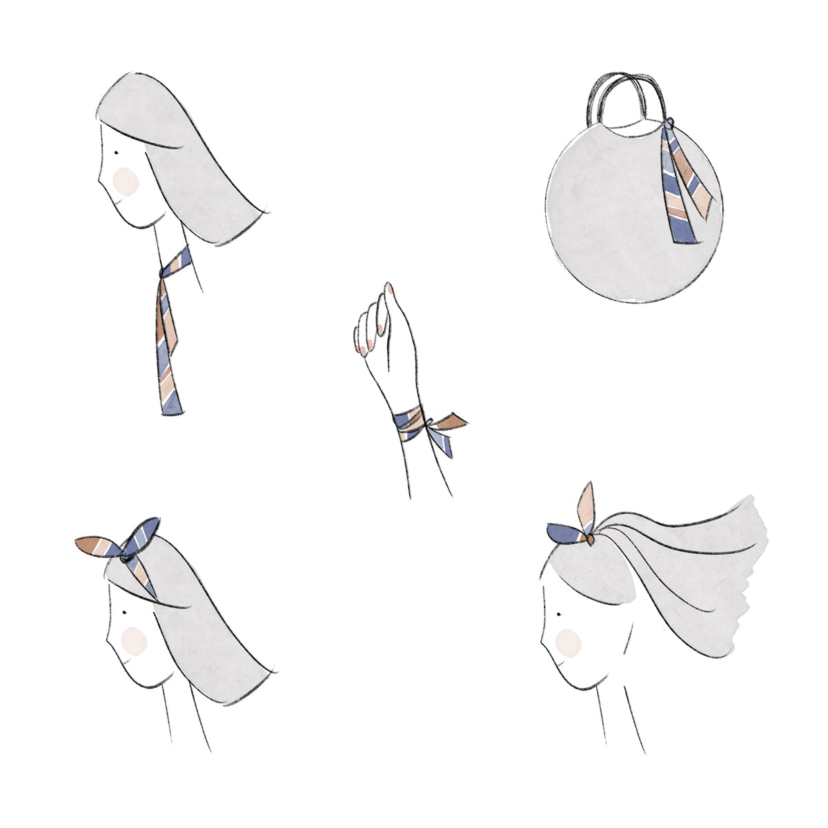 Comment porter le foulard long La Maison Naïve
