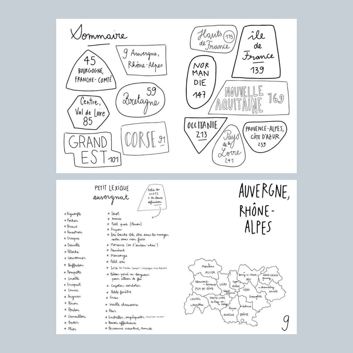 Illustrations du livre Carnet du voyageur France par Zoé de las Cases
