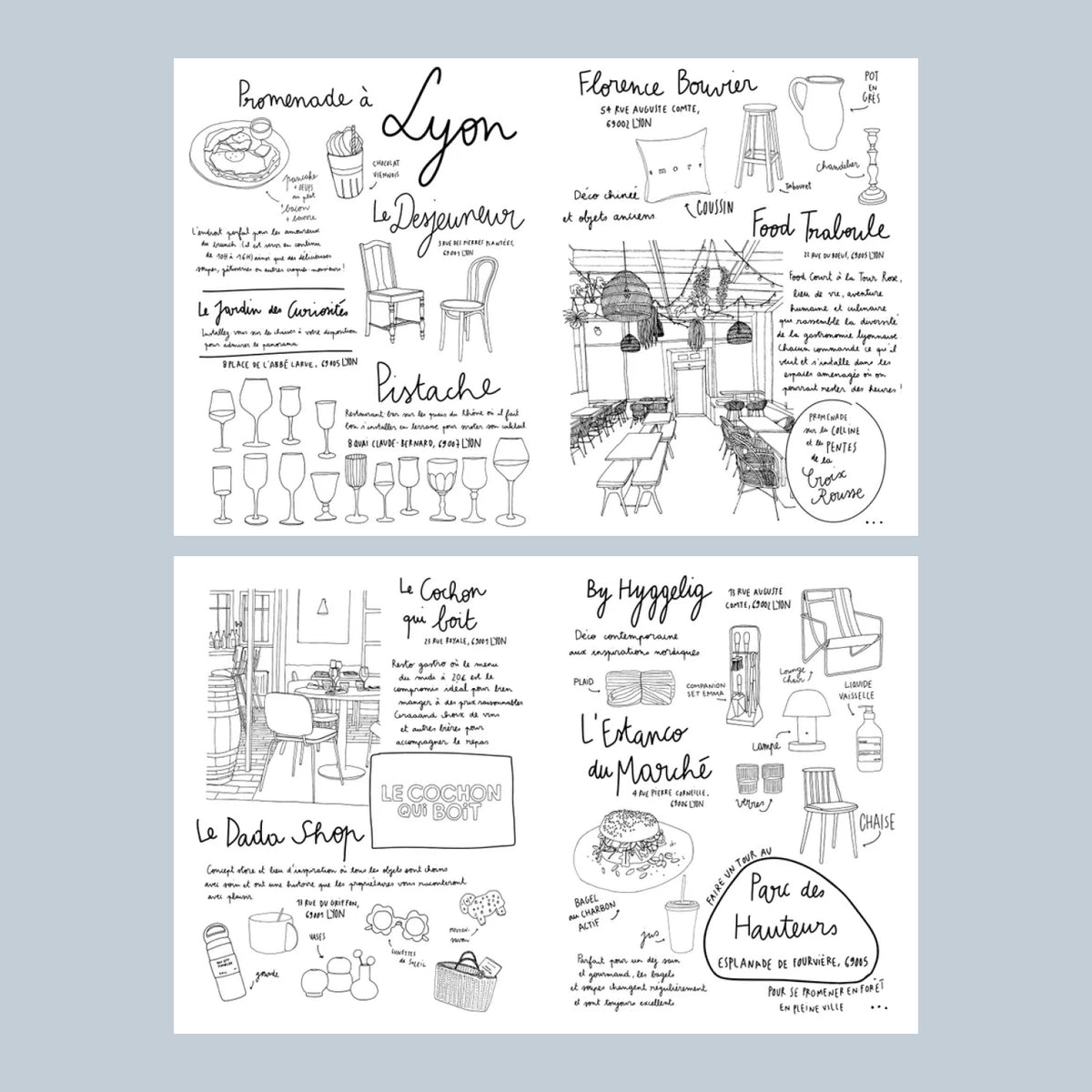 Livre de coloriage Carnet du voyageur France par Zoé de las Cases