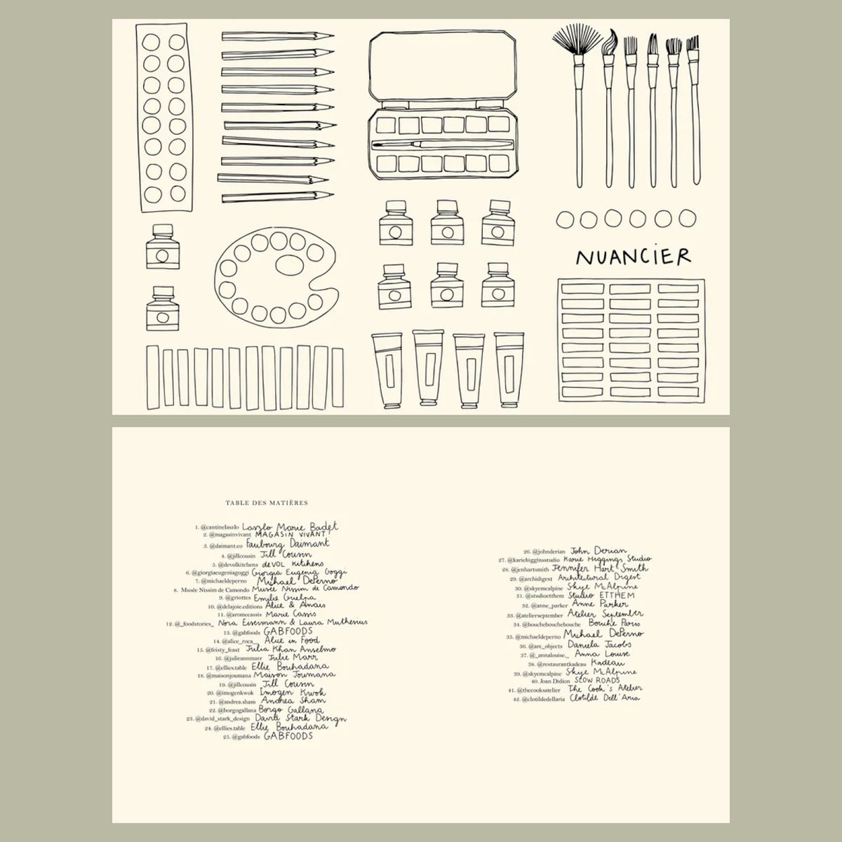 Pages intérieures Livre de coloriages Cuisines par Zoé de las Cases chez Hachette Éditions