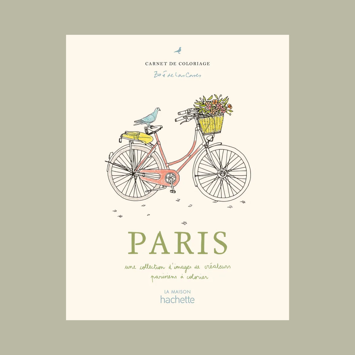 Couverture du livre Paris carnet de coloriages par Zoé de las Cases