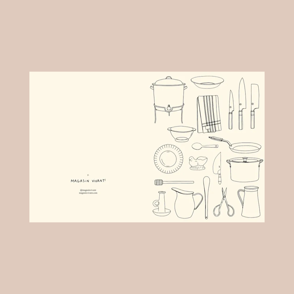 Carnet de Coloriage : Cuisines - Zoé de Las Cases