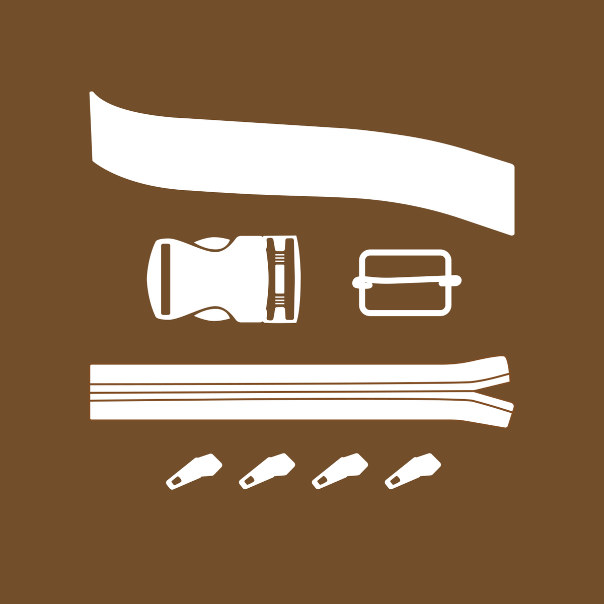 Pack Mercerie Banane - Marron