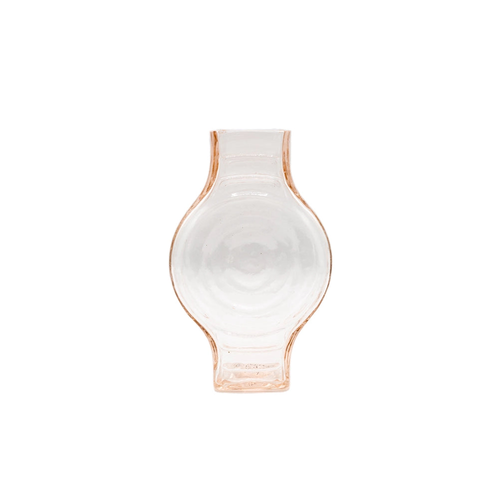Petit Vase Rond Rose en Verre Recyclé La Maison Naïve