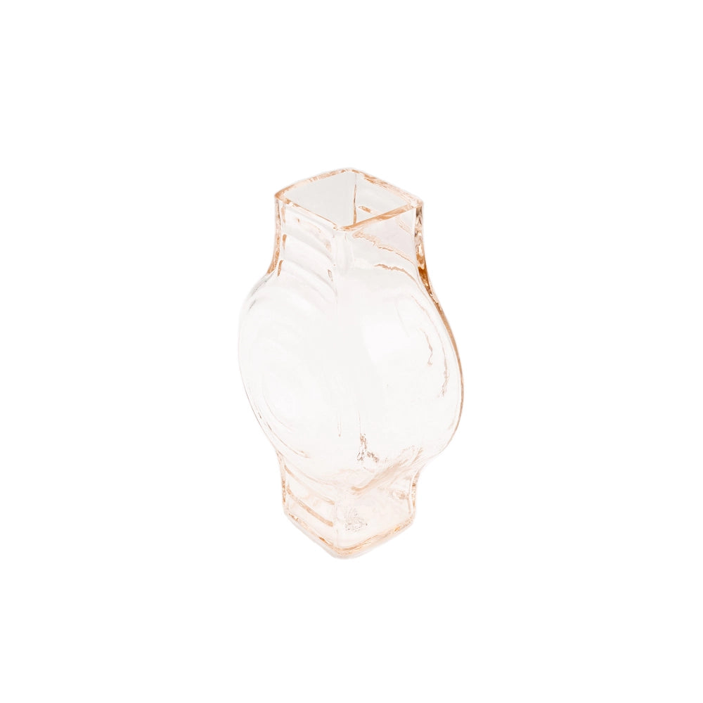 Petit Vase Rond Rose en Verre Recyclé La Maison Naïve