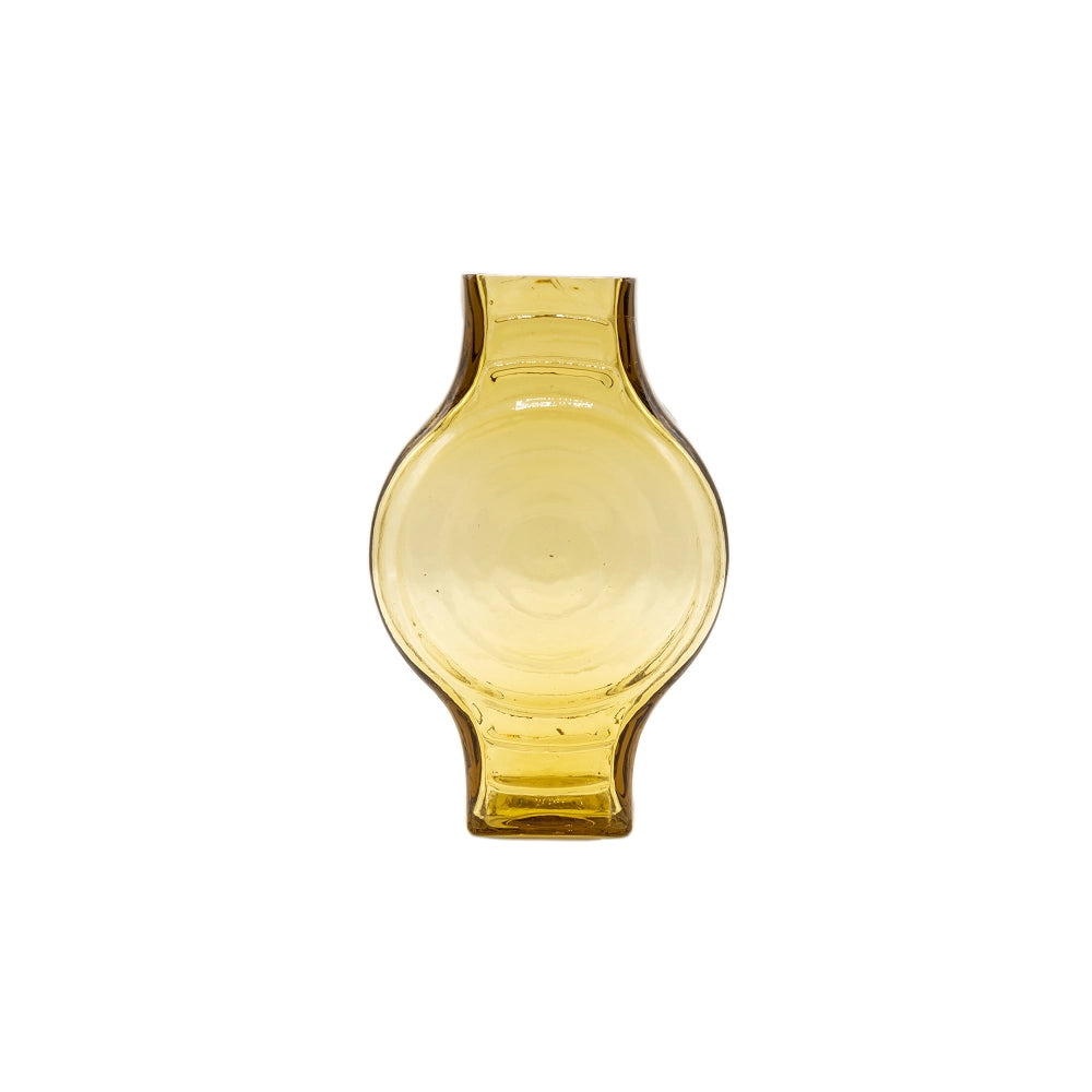 Petit Vase Rond Vert Olive en Verre Recyclé La Maison Naïve