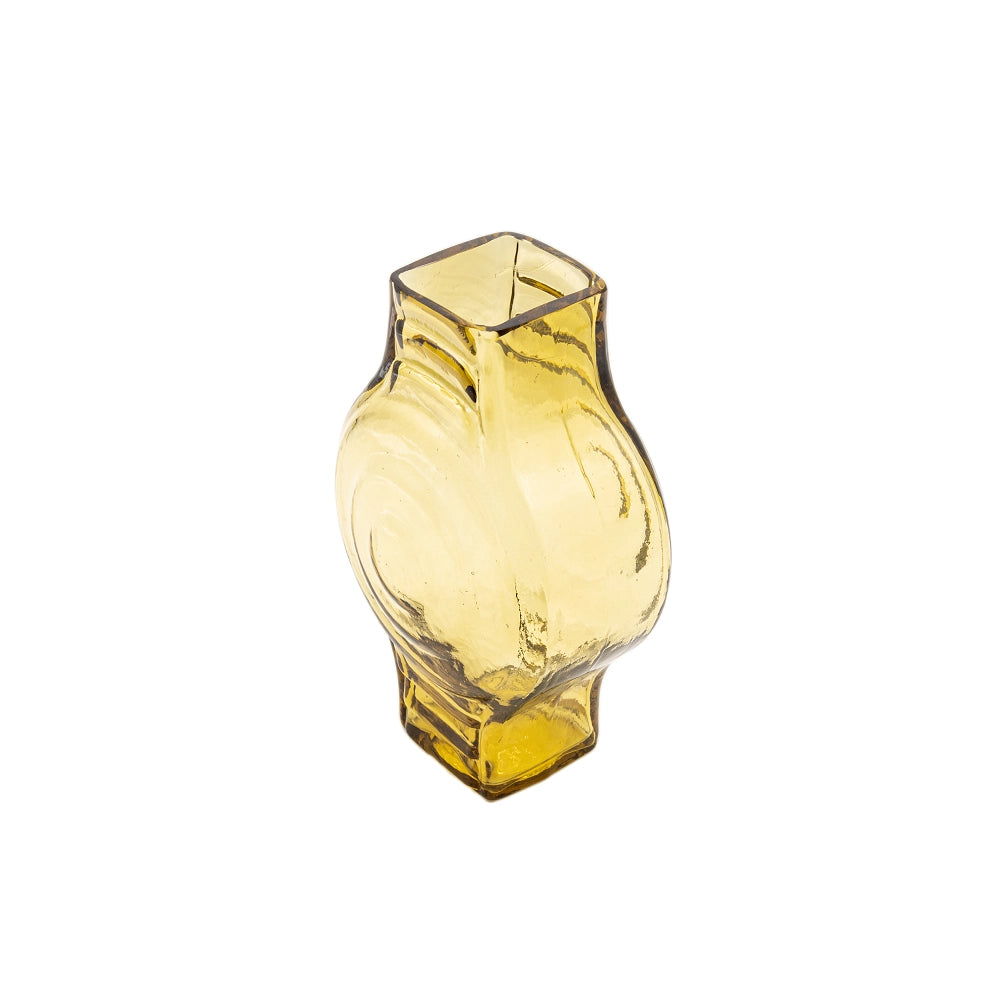 Petit Vase Rond Vert Olive en Verre Recyclé La Maison Naïve