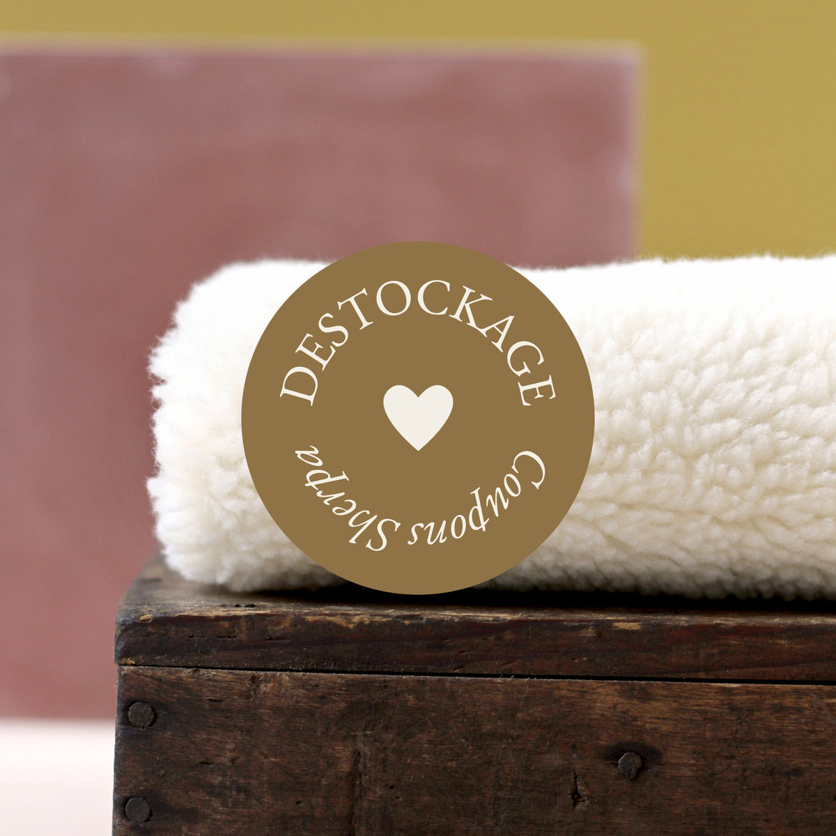Déstockage : Coupons de Fausse Fourrure Sherpa Blanc Cassé La Maison Naïve