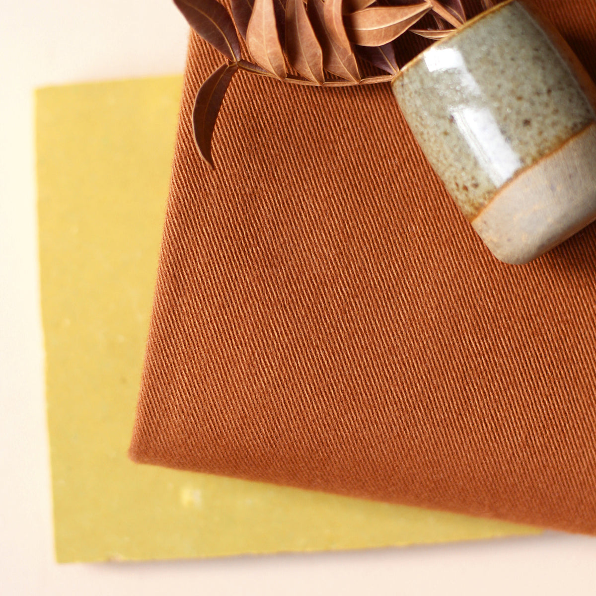 Coupons de Gabardine Twill légère Cannelle La Maison Naïve
