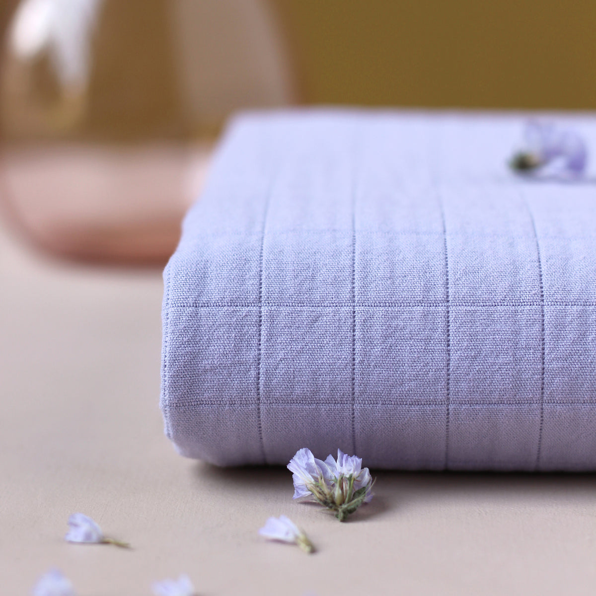 Coupons de Coton Matelassé Mauve La Maison Naïve