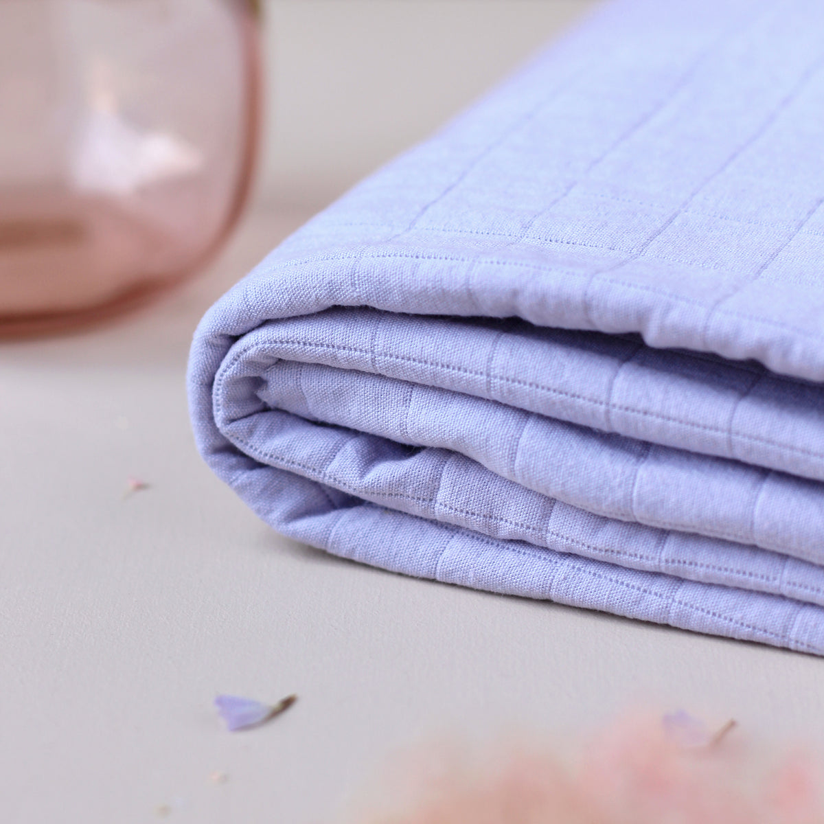 Coupons de Coton Matelassé Mauve La Maison Naïve
