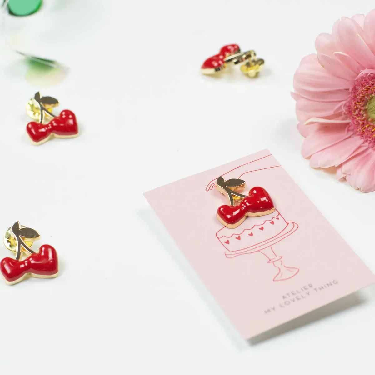 Pin's émaillé Cerises - My Lovely Thing
