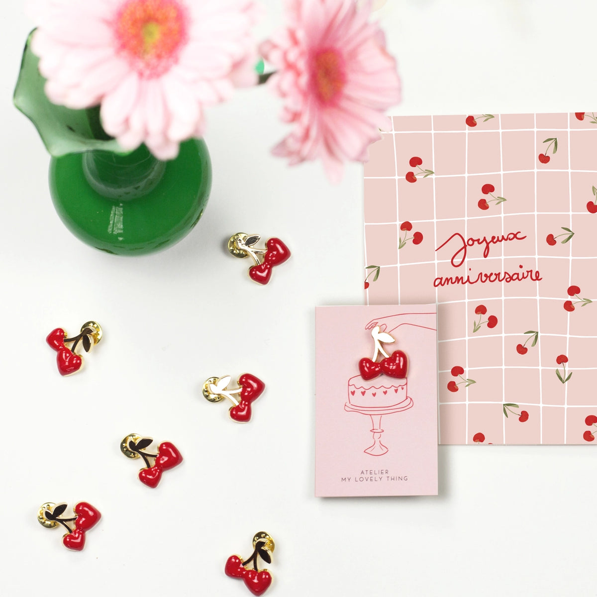 Pin's émaillé Cerises - My Lovely Thing