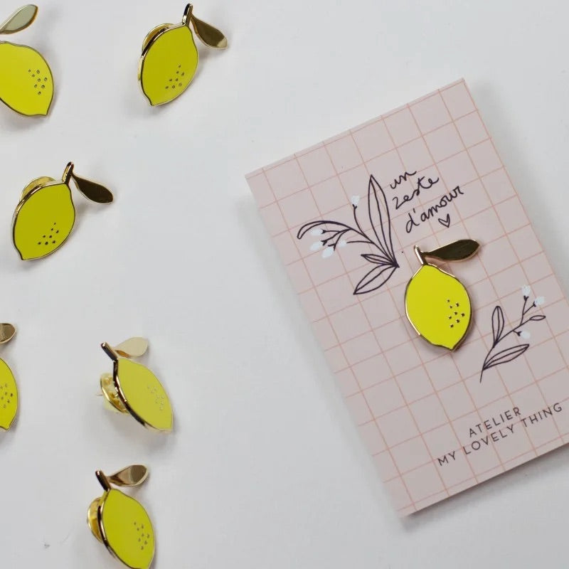 Pin's émaillé Un Zeste d'Amour - My Lovely Thing
