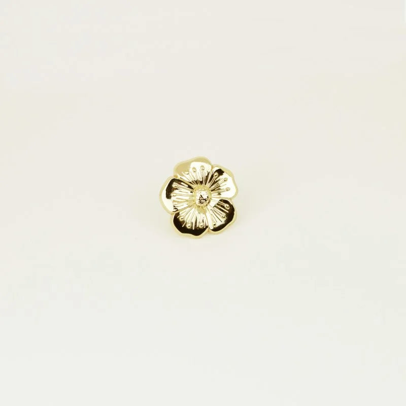 Détails du pin's My Lovely Thing en forme de fleur Bouton d'Or doré