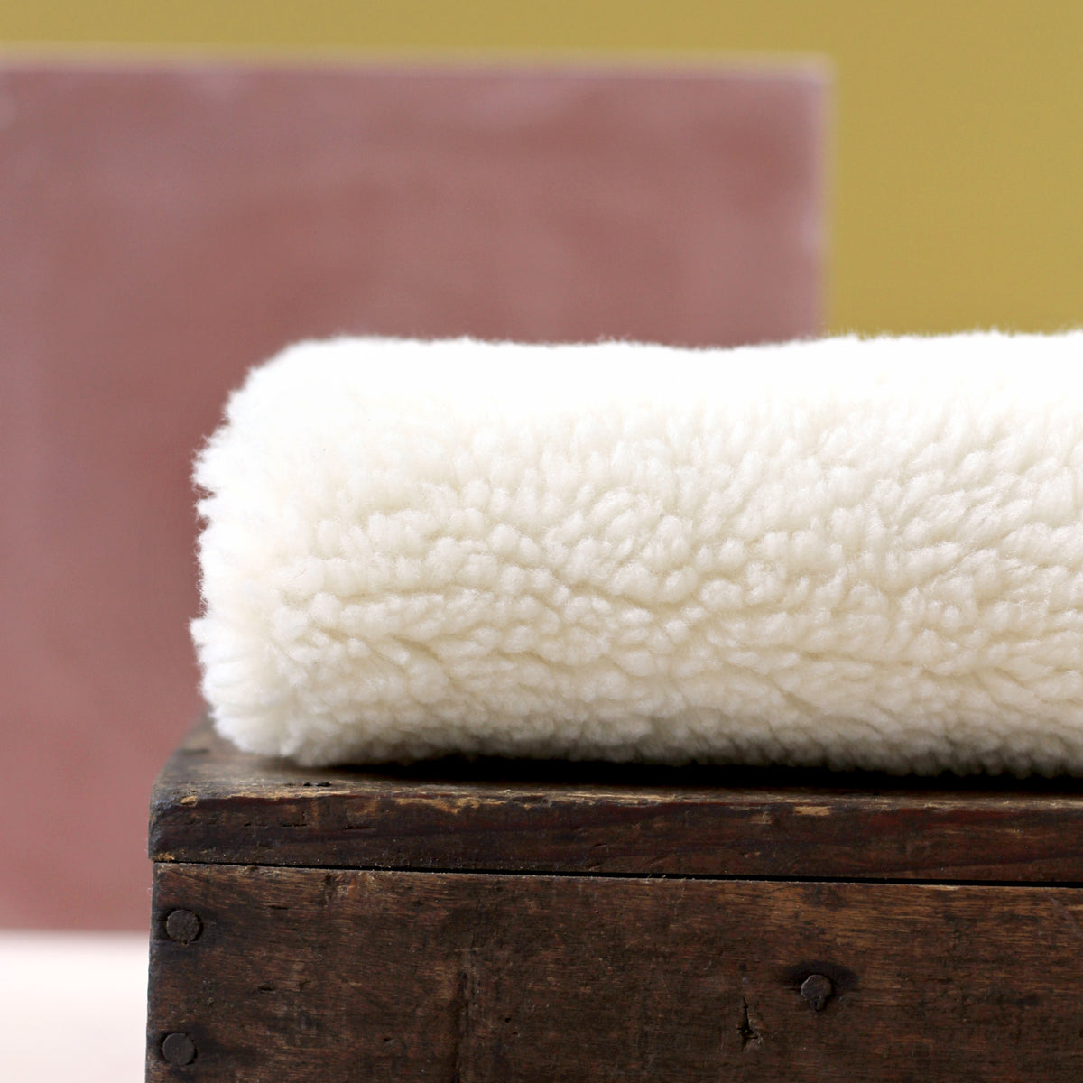 Tissu fausse fourrure sherpa fabriquée en France